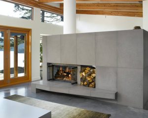 Concrete Fireplace - Michigan