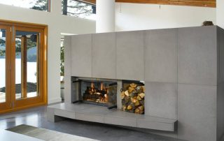 Concrete Fireplace - Michigan