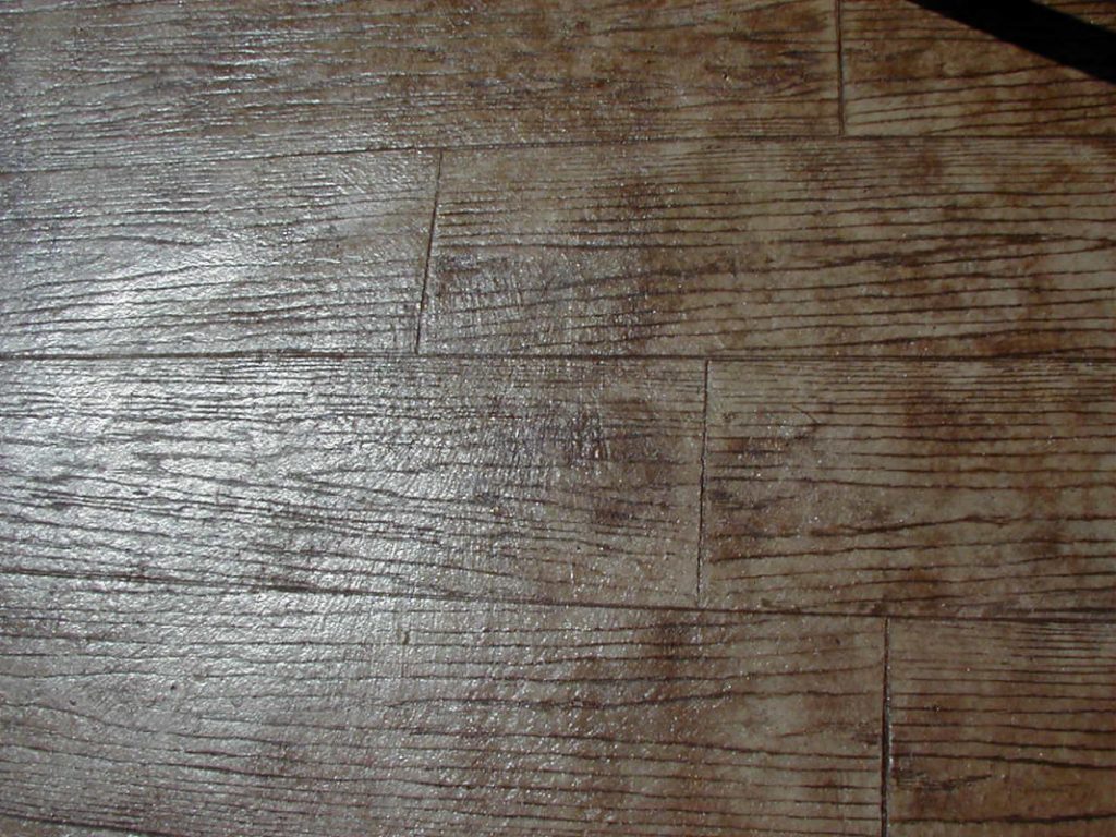 Wood Grain Stamped Concrete in Royal Oak