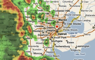 Southeast Michigan Bad Weather Map
