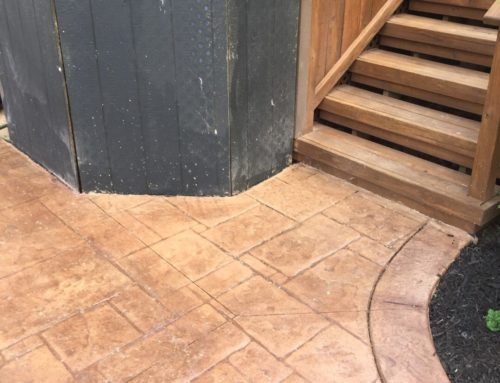 Stamped Concrete Patio in Commerce Township, Michigan