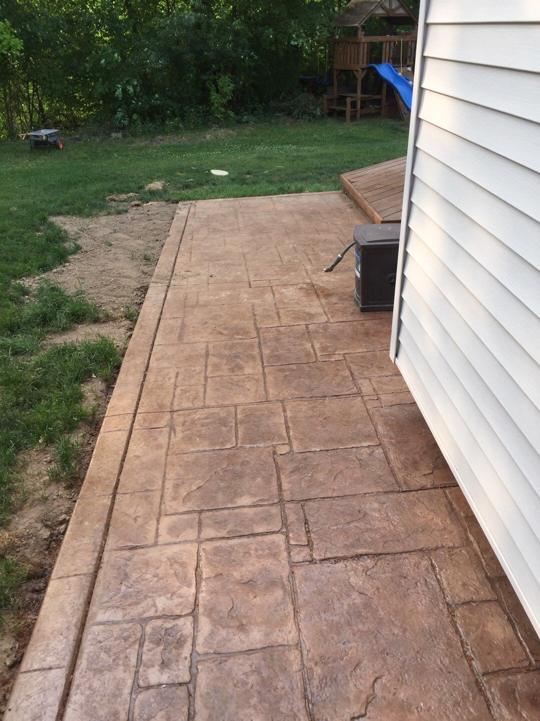 Commerce Township Stamped Concrete