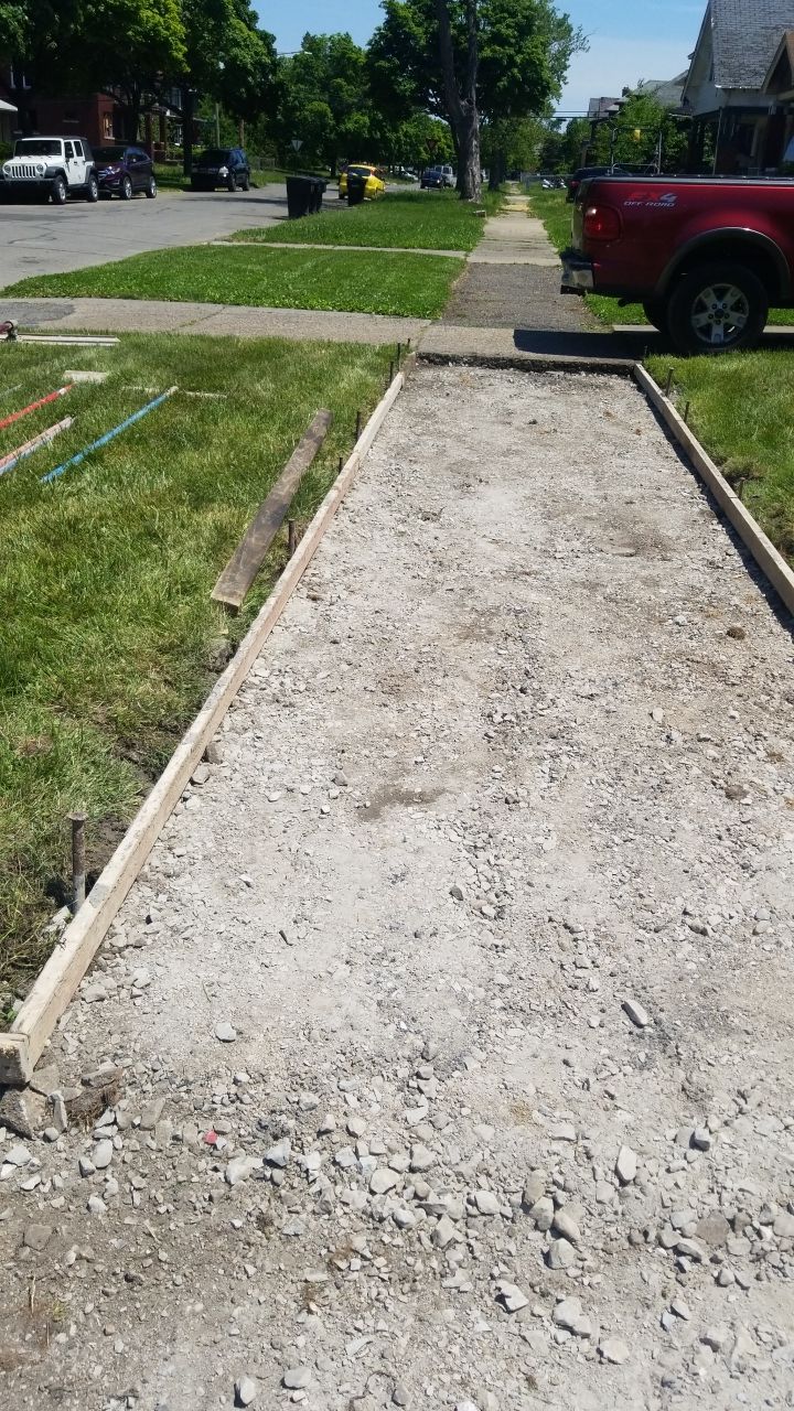 Detroit Michigan Concrete Sidewalk Torn Out Detroit Michigan Concrete Sidewalk Torn Out