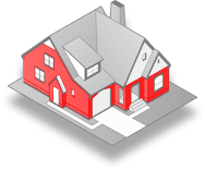 Siding highlighted in red; Martino Home Improvements Siding Options