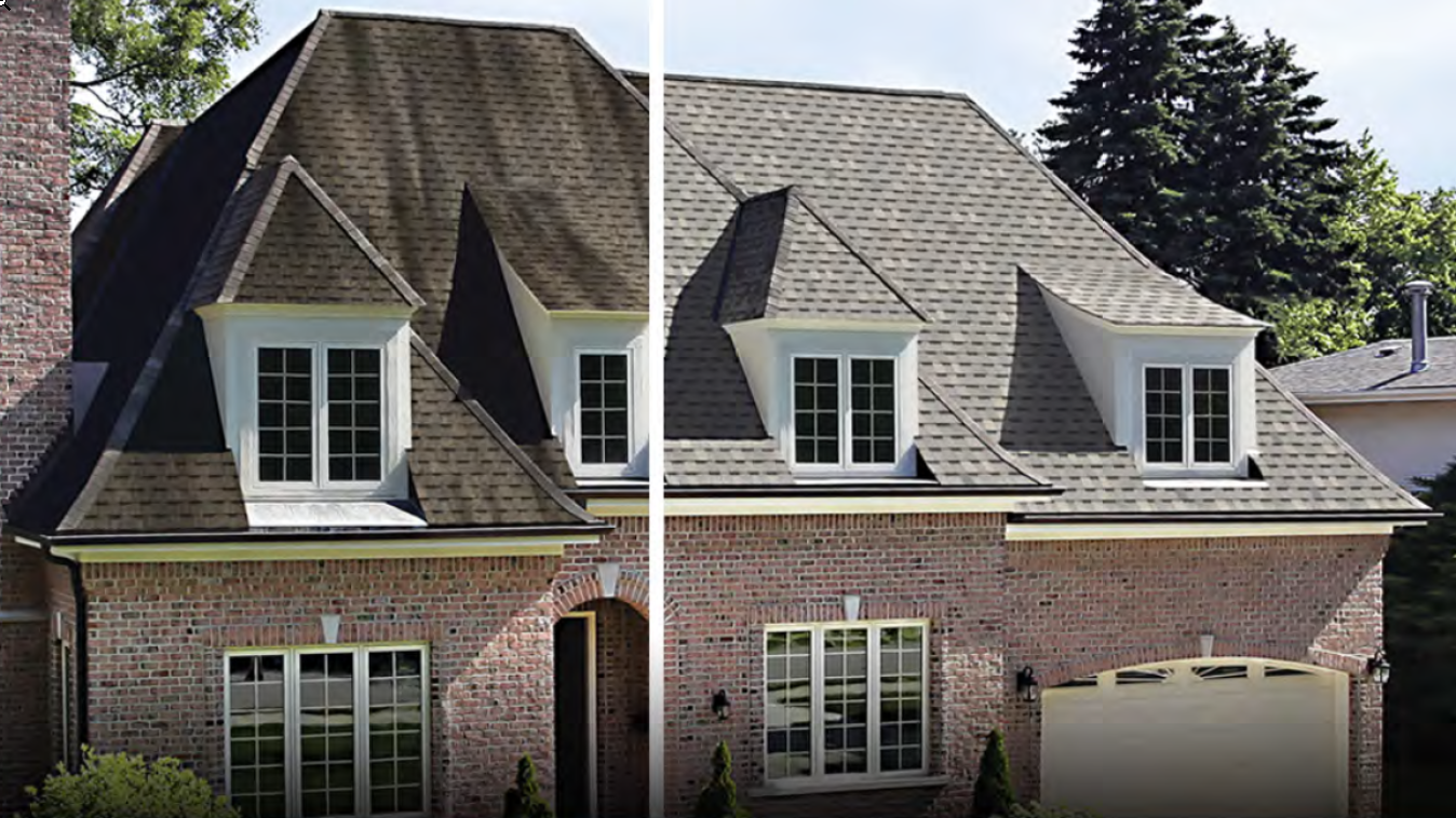 Atlas ScotchGuard Roofing Mold Before and After Atlas ScotchGuard Roofing Mold Before and After